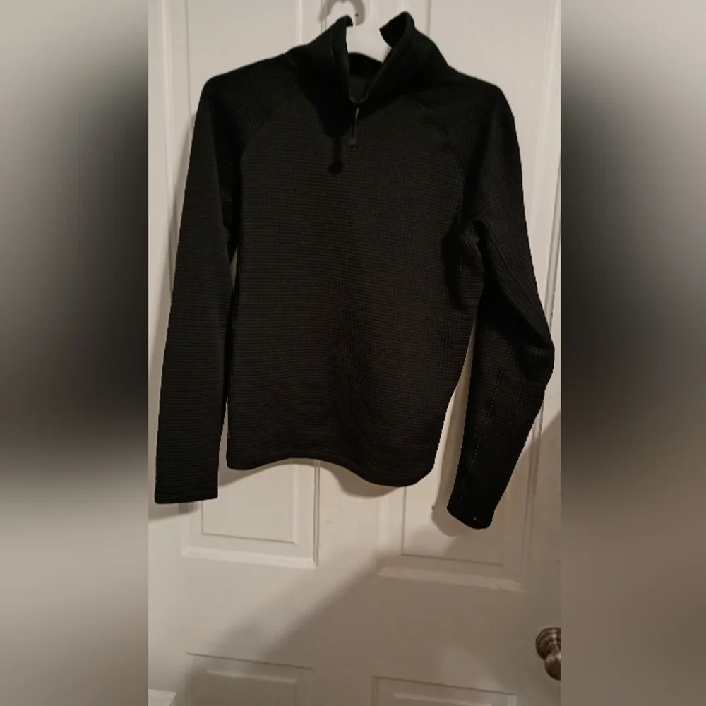 Lululemon Womans Black Sweater Pullover With Tie Pull At Neck - Picture 1 of 4